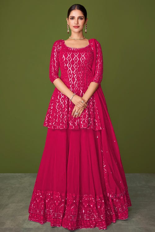 Dark pink clearance frock