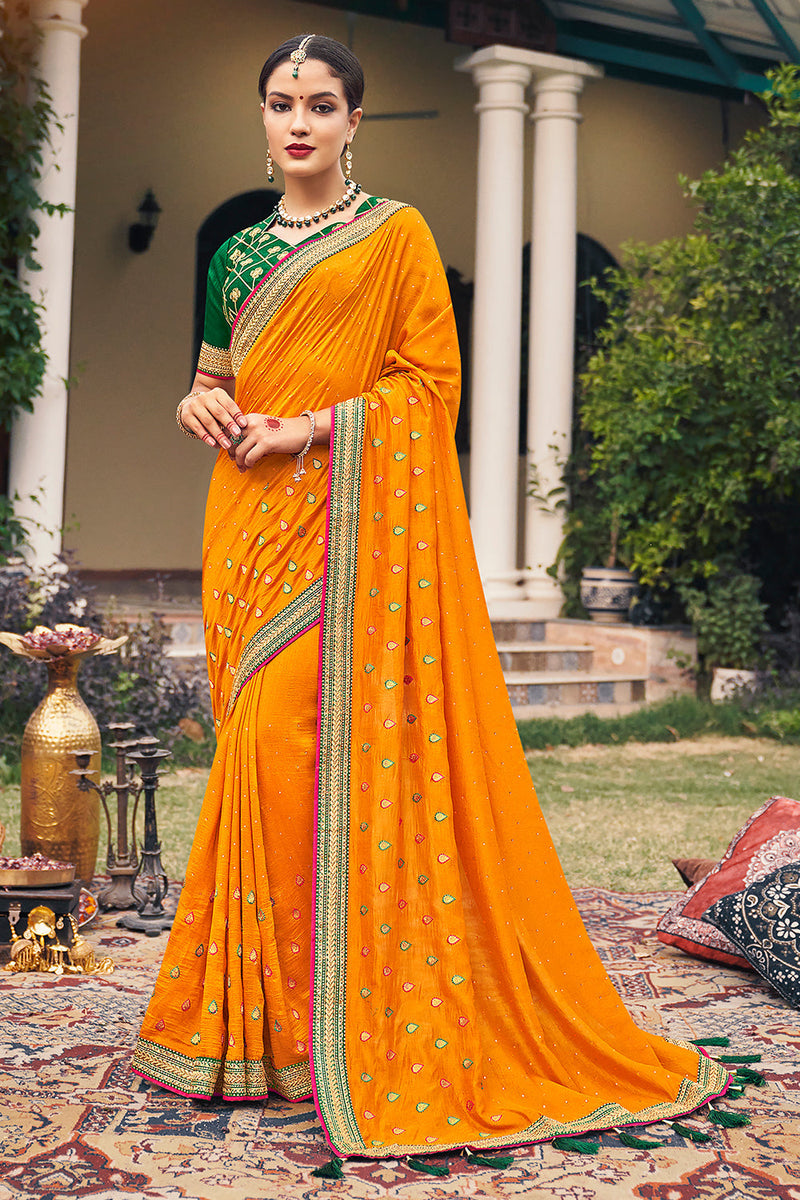 Buy Apricot Orange South Silk Saree Online Karagiri Karagiri Global 