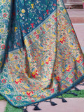 Green Soft Silk Festive Wear Saree With Blouse Piece