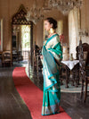 Fern Two-Tone Handloom Weaving Silk Saree With Blouse Piece