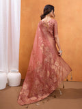 Peach Cotton Blend Saree With Blouse Piece