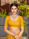 Yellow Silk Saree With Blouse Piece