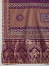 Violet Silk Saree With Blouse Piece