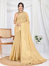 Beige Pure Tissue Silk Banarasi Saree With Brocade Blouse Piece