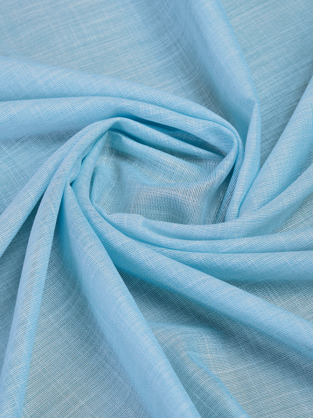 Blue Linen Blend Daily Wear Saree With Blouse Piece