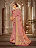 Georgette Banarasi Silk Saree With Blouse Piece