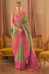 Fern Green Silk Saree