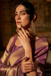 Mulberry Violet Kanjivaram Saree