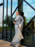 Khadi Silk Party Wear Saree With Blouse Piece