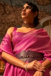Punch Pink Kanjivaram Saree