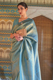 Sage Green Kanjivaram Saree