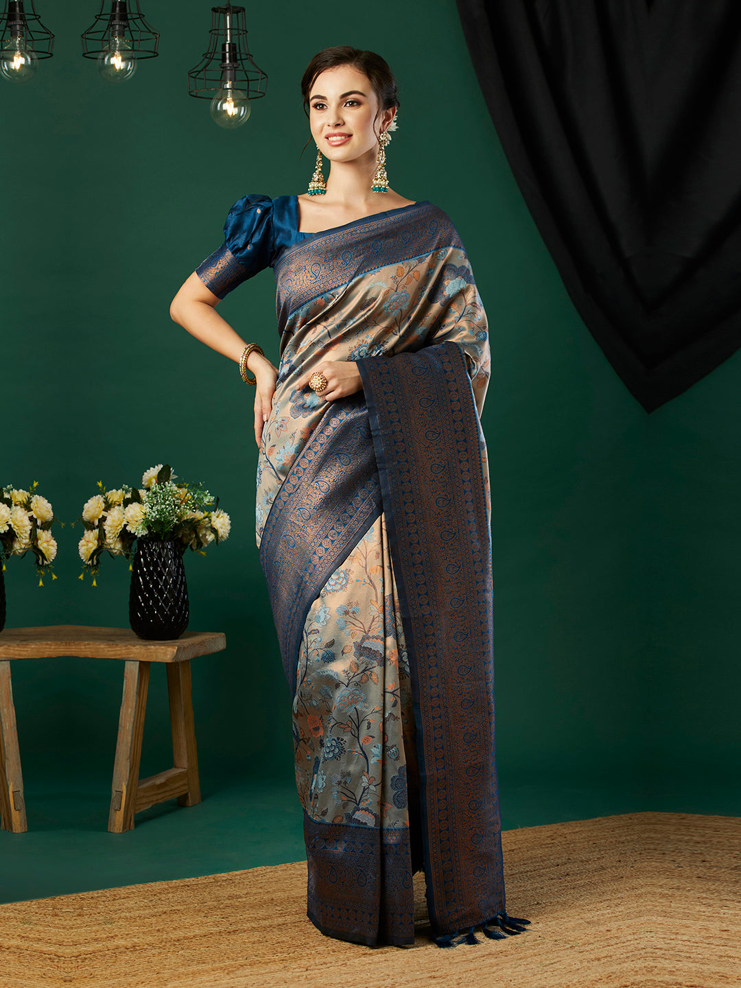 Banarasi Silk Saree With Blouse Piece