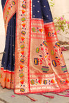 Navy Blue Paithani Saree