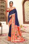 Navy Blue Paithani Saree