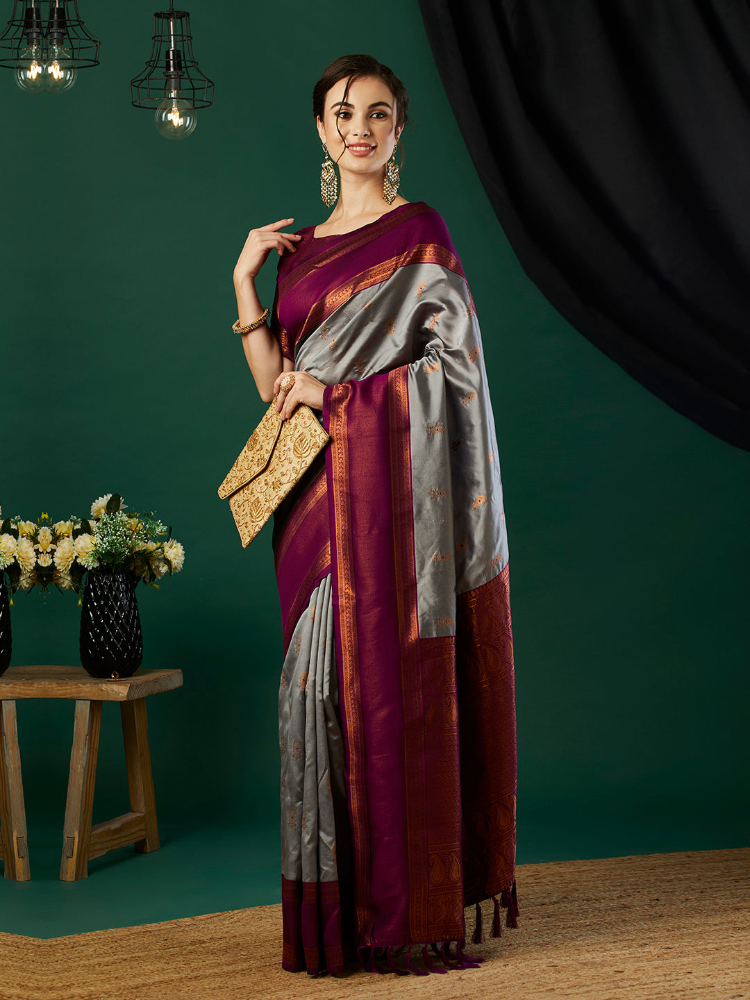 Banarasi Silk Saree With Blouse Piece