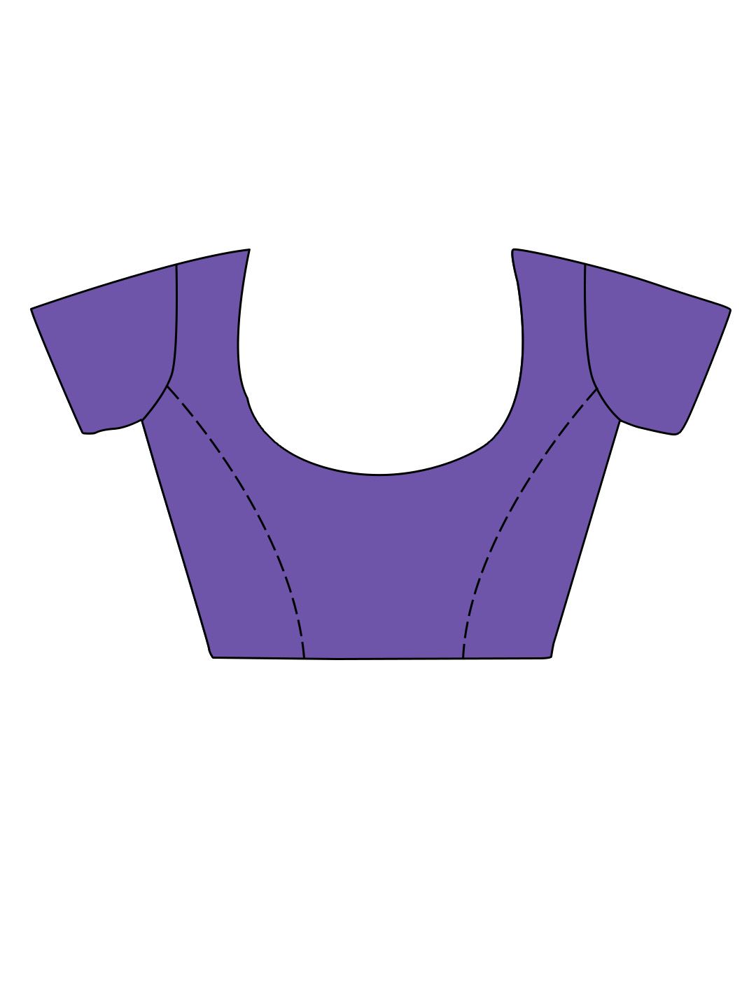Purple Satin Festive Wear Saree With Blouse Piece