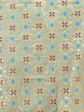 Beige Cotton Saree With Blouse Piece