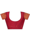 Maroon Banarasi silk Saree With Blouse Piece