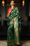 Deep Green Kanjivaram Saree