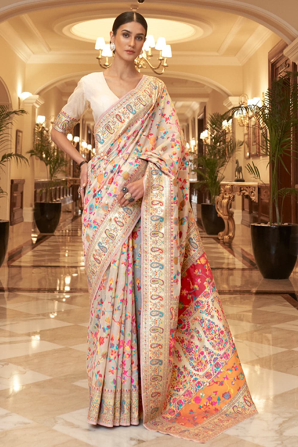 pashmina saree