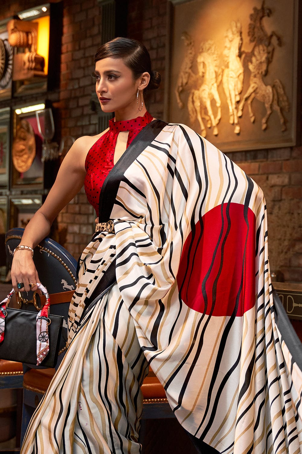 satin silk saree