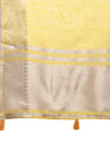 Yellow Cotton Saree With Blouse Piece