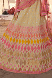 beige designer lehengas 