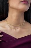 Let Loose Choker in Gold Plated in 925 Silver