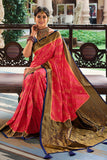 pink kanjivaram saree