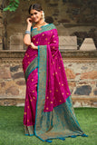 pink kanjivaram saree