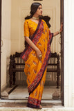 Yellow Digital Print Saree