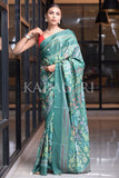 Tiffany Blue Digital Print Saree