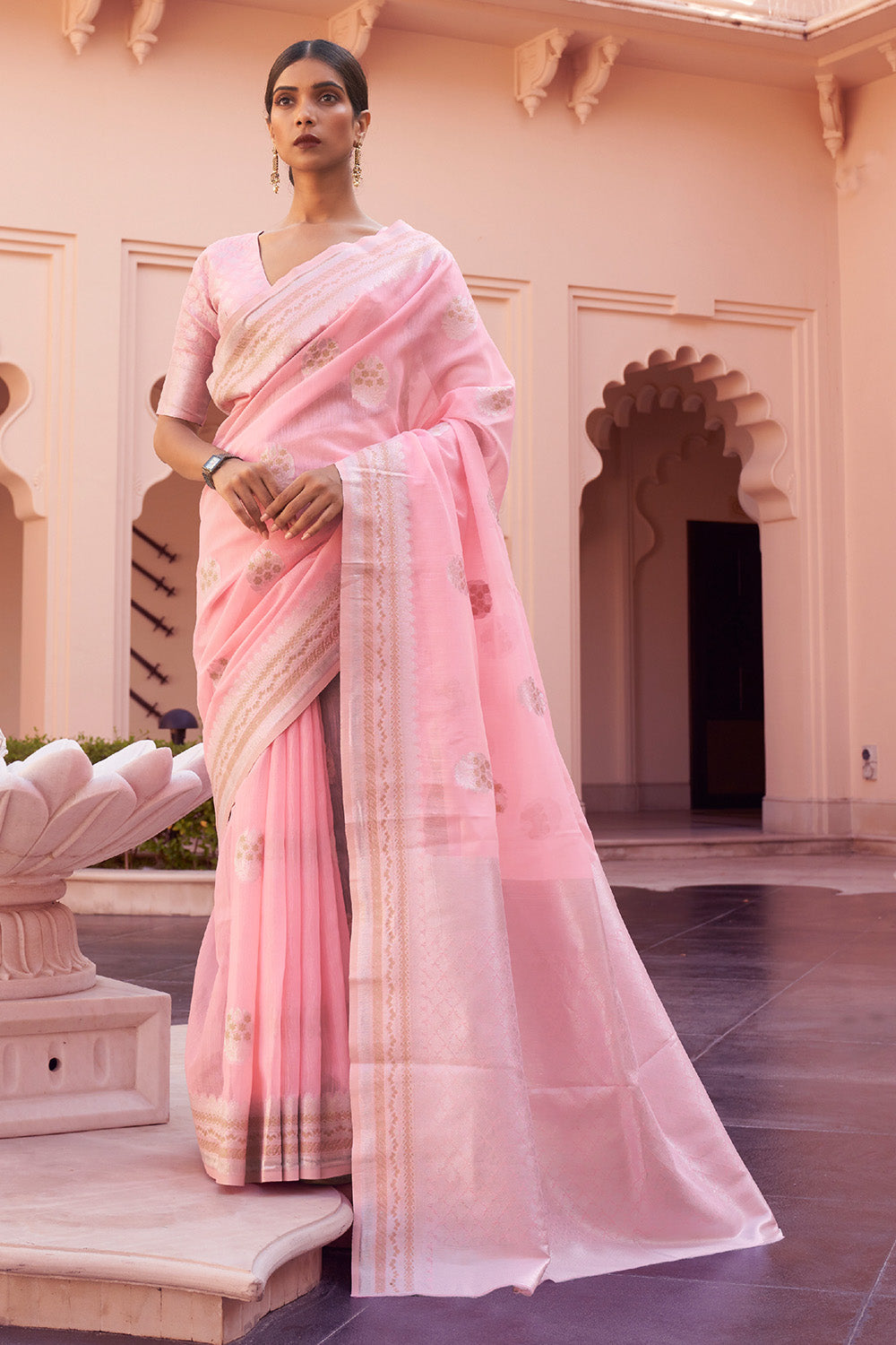 Linen Saree