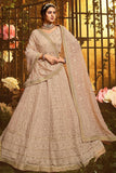 Beautiful Rose Beige Lehenga