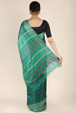 Buy Beautiful teal green handwoven pure kosa silk saree online-karagiri