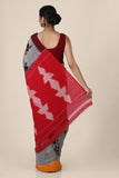  Buy gorgeous grey handwoven ikkat Saree online-karagiri