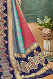 Beautiful shades of blue patola saree - Buy online on Karagiri - Free shipping to USA