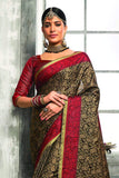 Beautiful Black Tanchoi Banarasi Saree