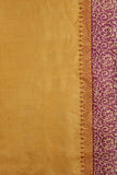 Canary Yellow Raw Cotton Tassar Printed Handloom Saree