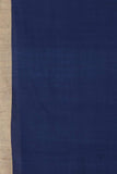 Navy Blue Cotton Jamdani Handloom Saree