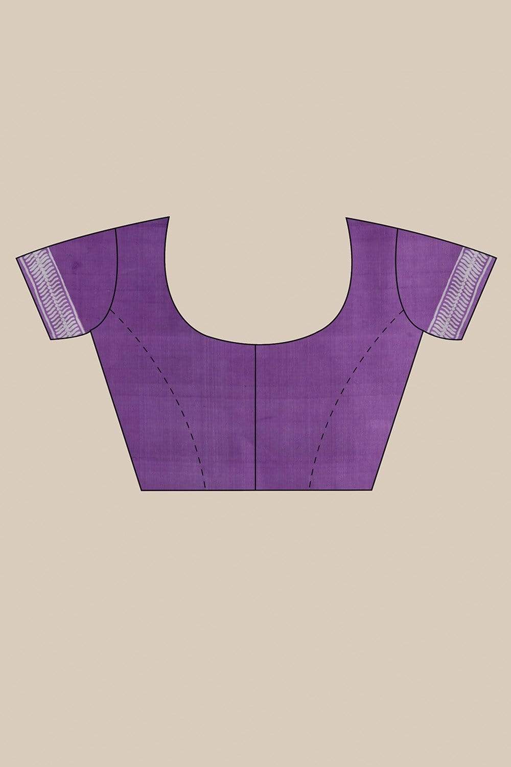 Iris Purple Cotton Silk Handloom Saree