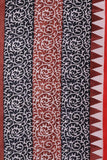 Scarlet Red Printed Cotton Silk Saree