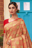 Kanjivaram Saree Beige Handcrafted Contemporary Kanjivaram Saree saree online