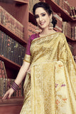 Banarasi Saree Beige & Gold Jacquard Banarasi Saree saree online