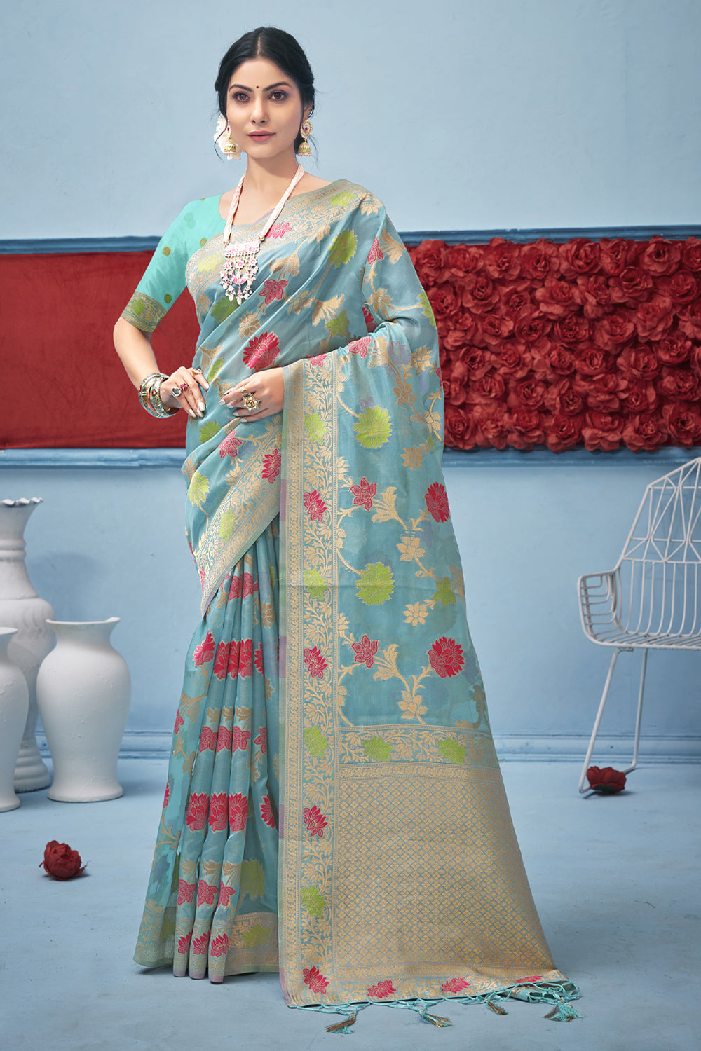 Organza Saree