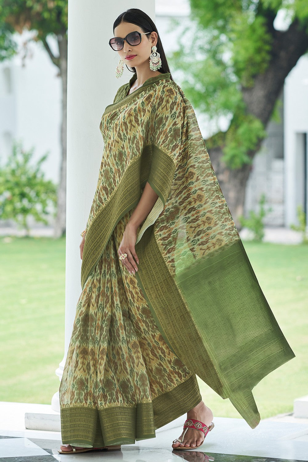 Linen Saree