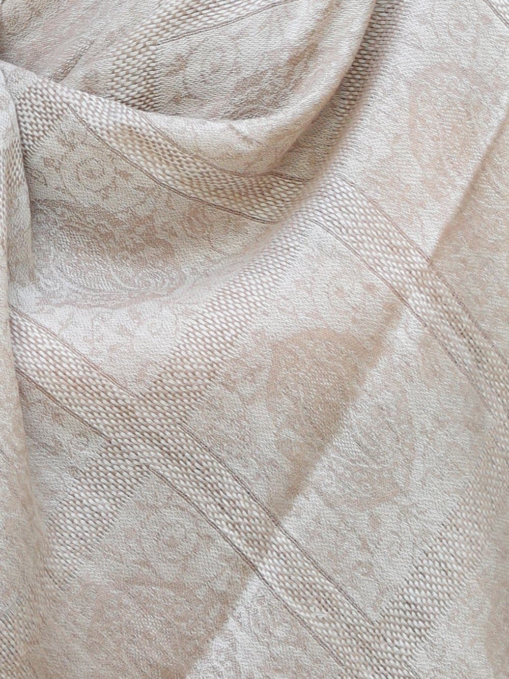 Beige premium pashmina stole - Buy online on Karagiri - Free shipping to USA