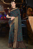 Multicolor Viscous Silk Saree