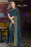 Multicolor Viscous Silk Saree