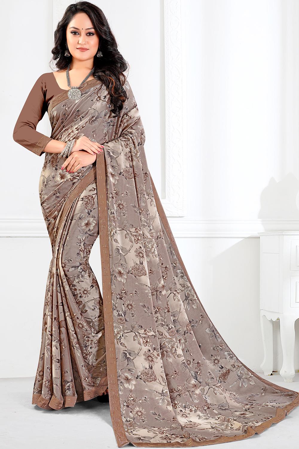 Multicolor Georgette Saree